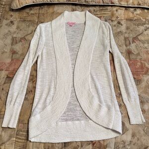Lilly Pulitzer Cream Cardigan Sweater